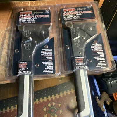 lot of (2) porta-nails hammer tacker fits arrow t-50 staples - Imagem 1 de 4