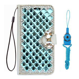 For Alcatel TCL A3 A509DL/TCL A30 3D Bling Leather flip slots Wallet Case Cover