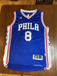 Adidas Philadelphia 76ers Jahlil Okafor Phila Tough NBA Trikot Blau Large Youth - Bild 1 von 8