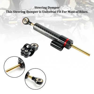 Steering Damper Stabilizer Bracket Mounting Kits For Universal Motorcycle USA HS Foto 1 de 4