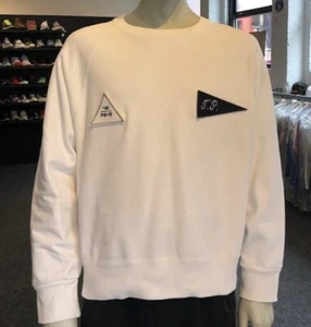 GOSHA RUBCHINSKIY ROWA PY64NHCKNN White Sweatshirt Patch Sz XS - Picture 1 of 7