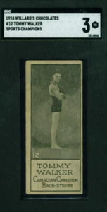 1924 Willard's Chocolates V122 Sports Champions #12 TOMMY WALKER swimmer SGC 3 - Picture 1 of 2