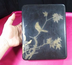 Edo period, Calligraphy and writing utensils, inkstone box with maki-e lacquer   - Picture 1 of 10