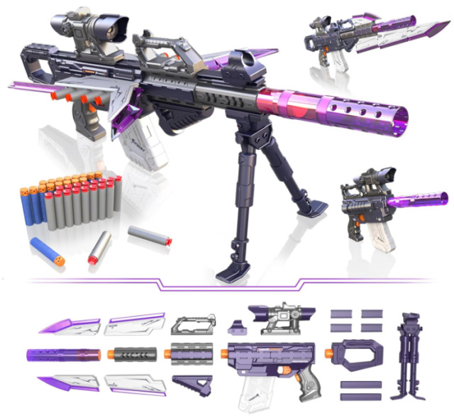 NEW Nerf Fortnite Heavy SR Blaster Sniper Rifle Nerf Guns Boys Toy Foam  Dart Gun