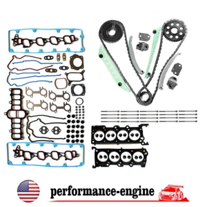 Head Gasket Bolts Timing Chain Kit for 2002-2010 Ford F150 Crown Victoria 4.6L - Picture 1 of 7