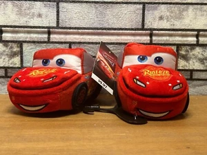 Disney Pixar Cars Lightning McQueen Plush House Slippers Size 5/6 Kids, QuikShip - Picture 1 of 2