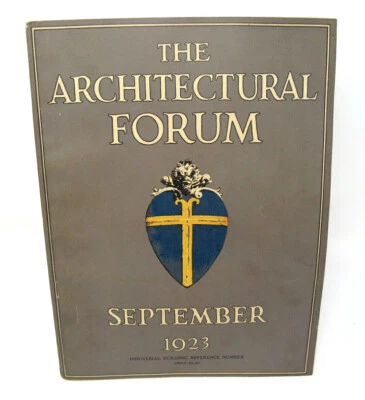 The Architectural Forum September 1923 Vol 39 No 3 Industrial Buildings Cahokia - Image 1 of 4