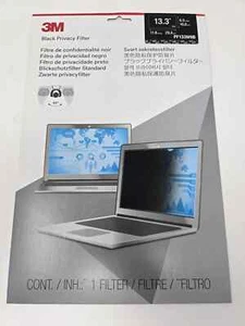 3M Black 13.3 inch Privacy Filter for Laptop or Desktop LCD Monitors PF133W9B - Picture 1 of 2
