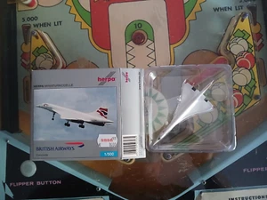 1:500 Herpa G-BOAE British Airlines Airways Concorde Scale Model Super Sonic - Picture 1 of 2