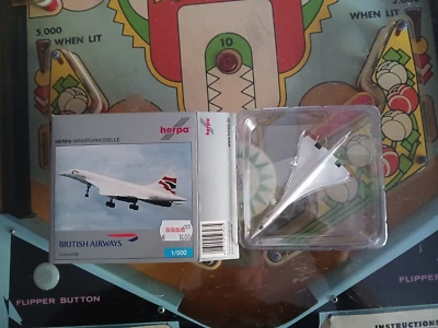 1:500 Herpa G-BOAE British Airlines Airways Concorde Scale Model Super Sonic - image 1 of 2