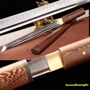 Palisander Saya Schwert Ninja T10 Stahl Ton gehärtet Japan gerade Schlacht Ninjato - Bild 1 von 10
