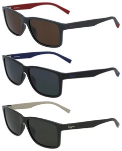 Ferragamo weiche rechteckige Sonnenbrille für Herren SF938S - Italien - Bild 1 von 9