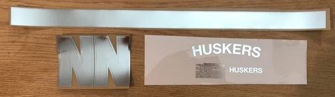 Nebraska Football Helmet Decals - Chrome Mini Set Cover