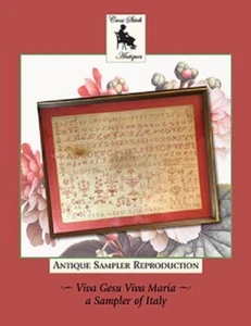 Viva Gesu Viva Maria~Cross Stitch Antiques - Picture 1 of 1
