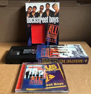 Backstreet Boys All Access VHS Bonus CD & VIP Pass 1998 MINT - Picture 1 of 20