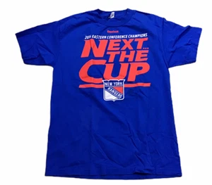 New York Rangers NHL Mens M 2014 Conference Champions Hockey Shirt Next The Cup - Picture 1 of 3