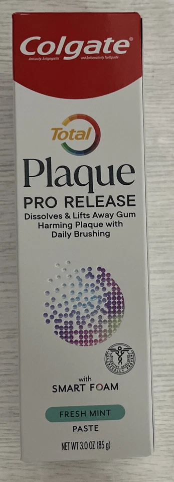 Colgate Total Plaque Pro Release Fresh Mint Toothpaste, 1 Pack, 3.0 Oz Tube - Image 1 of 1