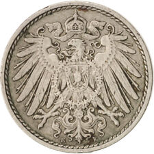 [#49554] Moneta, NIEMCY - IMPERIUM, Wilhelm II, 5 Pfennig, 1908, Muldenhütten