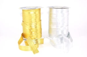 15 mm METALLISCHES SCHRÄGBAND MIT FARBOPTIONEN - Bild 1 von 3