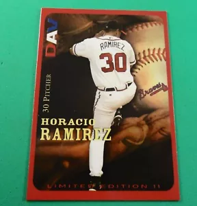 Atlanta Braves 2005 edición limitada Tarjeta DAV: Horacio Ramírez - Imagen 1 de 9