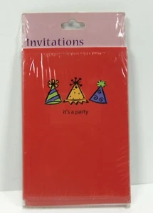 IT'S A PARTY  Themed  Party Invitation 1 pack of 8 Invitations   - Picture 1 of 2
