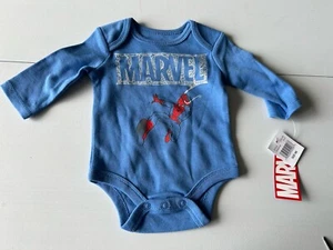 Marvel Long Sleeve Boys Spider-Man Shirt Size NB - Picture 1 of 4