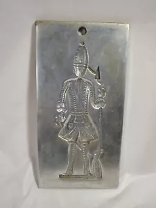 Vintage Virginia Metalcrafters Pewter? Soldier Cookie Mold Press 24-45 - Picture 1 of 5