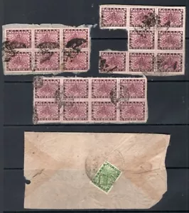 Nepal 1930-1935 Siva Mehadeva Gruppe von Multiples gebraucht auf Papier - Bild 1 von 2