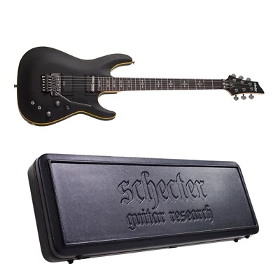 Schecter Demon-6 FR-S Electric Guitar Aged Black Satin + Case BRAND NEW - Image 1 of 4