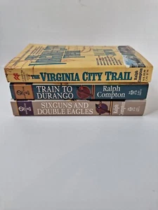 Ralph Compton lot of 3 Western Paperback Durango Double Eagle Virginia City - Picture 1 of 4