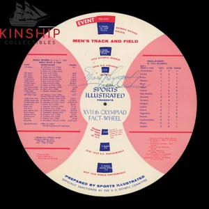 Jesse Owens signed 1956 Sports Illustrated Fact Wheel JSA LOA Olympic Auto Z2151 - Picture 1 of 4