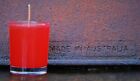 40Hr Red Cit Ronella Scent Natural Sustainable Soy Glass Jar Candle Mozzie Off