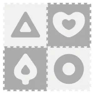 NEW Classic Puzzle Floor Mat - Simple Shape Series - 4pcs - Picture 1 of 19