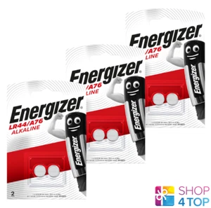 6 ENERGIZER ALKALINE LR44 A76 BATTERIES 1.5V G13 AG13 EXP 2026 NEW - Picture 1 of 1