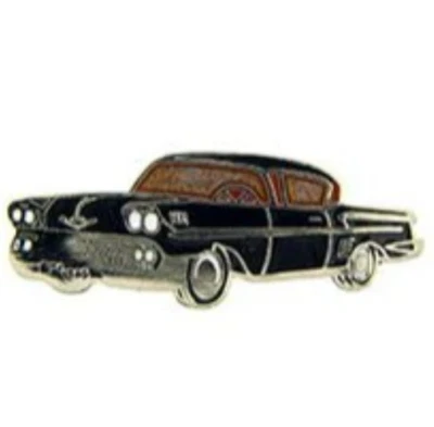 定制翻领别针 DIY 1958 雪佛兰轿跑车复古经典假日 BLK — 第 1/4 张图片