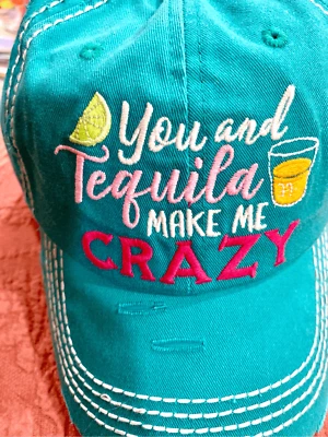 Gorra de béisbol turquesa #angustiada Foto 1 de 4