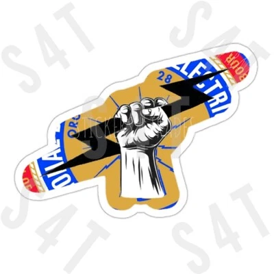 Union Lineman Electrician Hard Hat Sticker Blue Collar Decal Local Hall