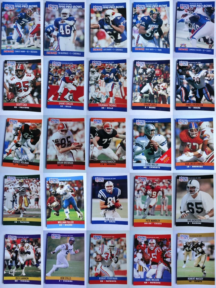 1990 Pro Set Football Cards Complete Your Set U You Pick From List 401-600 - Image 1 of 1
