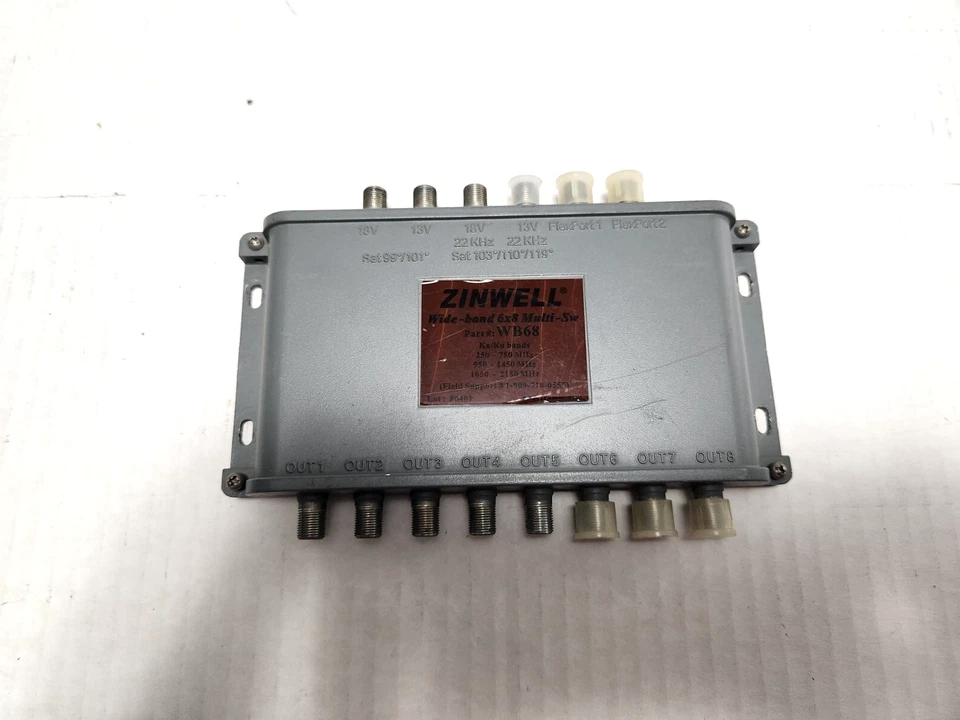 Zinwell WB68 Wide-Band 6x8 Multi-Switch For Ka/Ku DirectTV Dish Antenna - Image 1 of 3