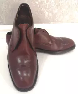 Loake Brothers Leather Mens Derby Shoes UK Size 7 1/2 Commando Style New Sole - Picture 1 of 9