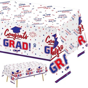 Graduation Decorations Congrats Grad Graduation Tablecloth for 2025 Graduatio... - Picture 1 of 6