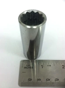 JS USA 11/16" 12-point Shallow Socket - 3/8" Drive - Picture 1 of 4