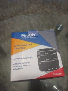 Phottix extension tube set auto focus