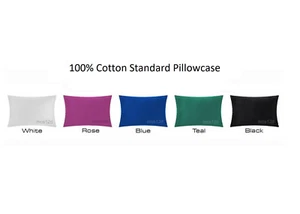 100% Cotton Percale Standard Pillowcase Pillow Case Luxury Hotel Quality Cover - Picture 1 of 2