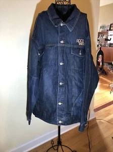 ROCAWEAR Jeansjacke URBAN HIP HOP Logo Jeansmantel Herren Gr. XXL 2XL - Bild 1 von 10