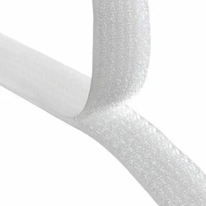 Velcro® Marke 1/2 Zoll breites weißes Haken- und Schlaufen-Set - AUFNÄHTTYP - 3 YARDS - ungeschnitten - Bild 1 von 3