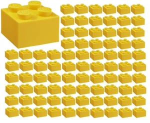 ☀️100x NUEVO LEGO 2x2 LADRILLOS AMARILLOS (ID 3003) Piezas a granel Edificio de la ciudad - Imagen 1 de 2
