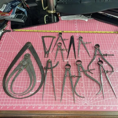 Lote de pinzas de resorte vintage de 13 piezas LS Starrett EE. UU. Craftsman General grande Foto 1 de 4