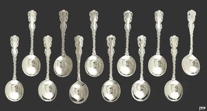 12 cucharas Gumbo Finas Sterling Whiting Luis XV 1891 - Imagen 1 de 5