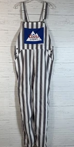 Coors Light Beer Latzhose Herren Gr. M grau weiß gestreift G&G Outfitters - Bild 1 von 9